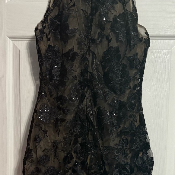 Fashion Nova Lux Black Floral Mesh Mini Dress - Picture 6 of 6